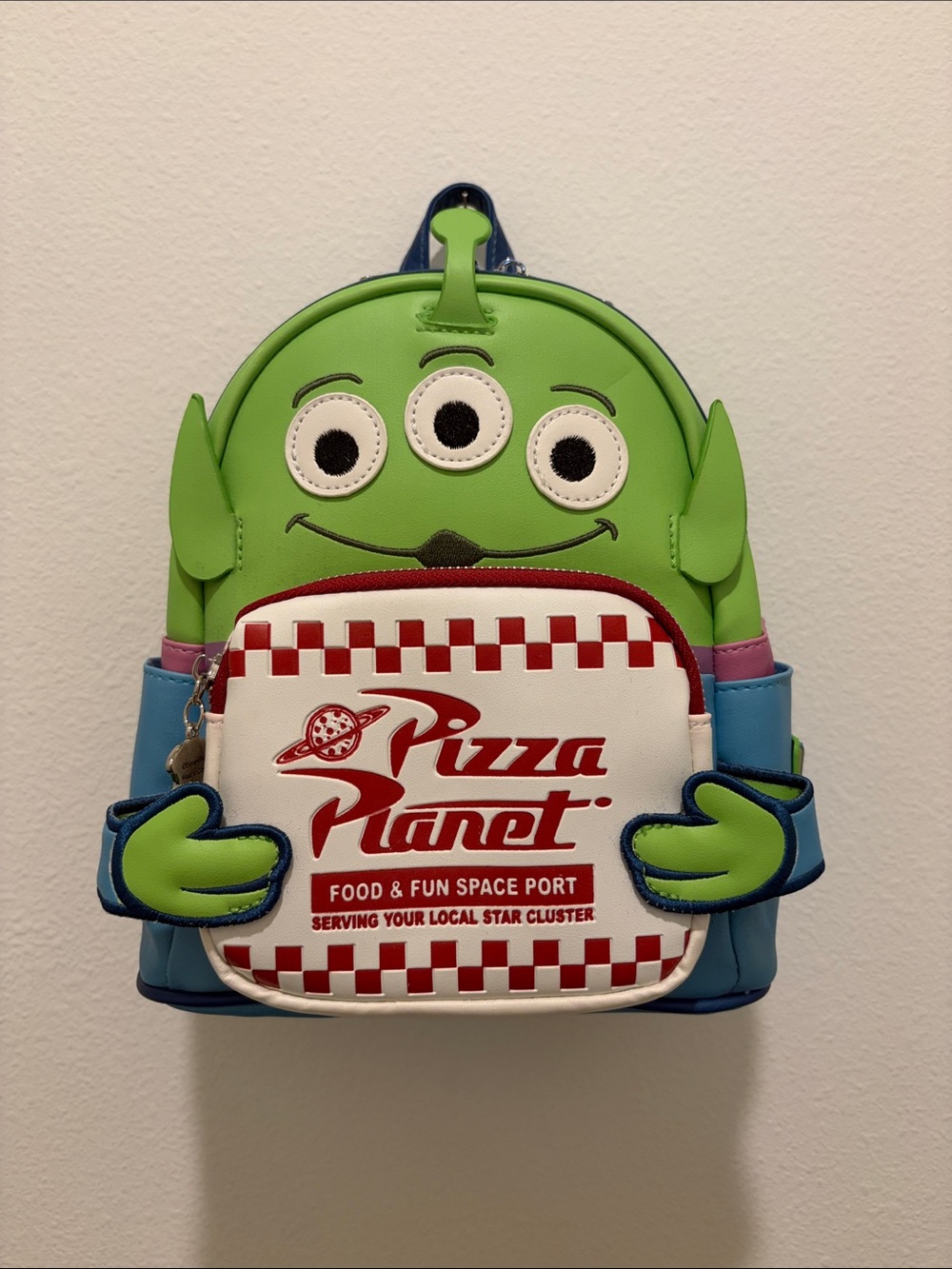 Disney Pixar Alien Pizza Planet Loungefly Backpack - Green/Blue